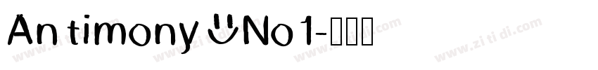 Antimony No1字体转换